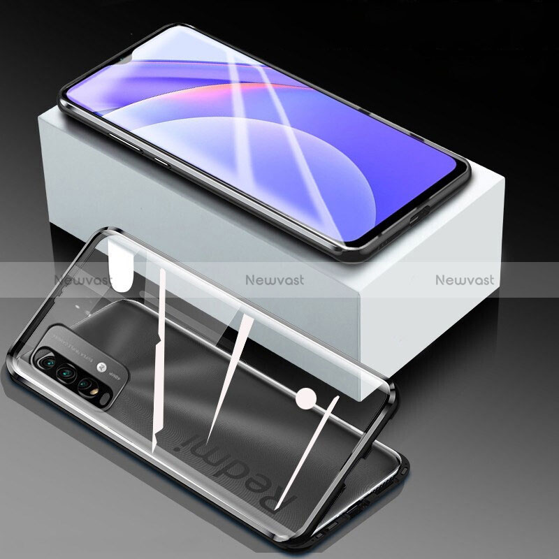 Luxury Aluminum Metal Frame Mirror Cover Case 360 Degrees P01 for Xiaomi Redmi 9 Power