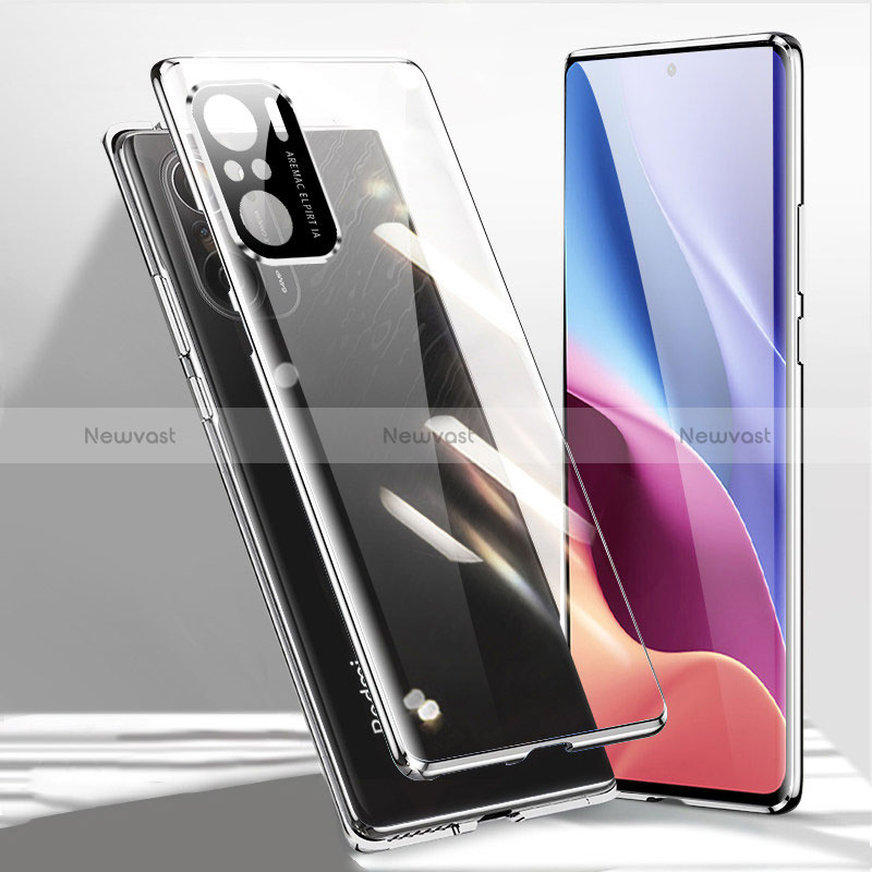 Luxury Aluminum Metal Frame Mirror Cover Case 360 Degrees P01 for Xiaomi Redmi K40 Pro+ Plus 5G