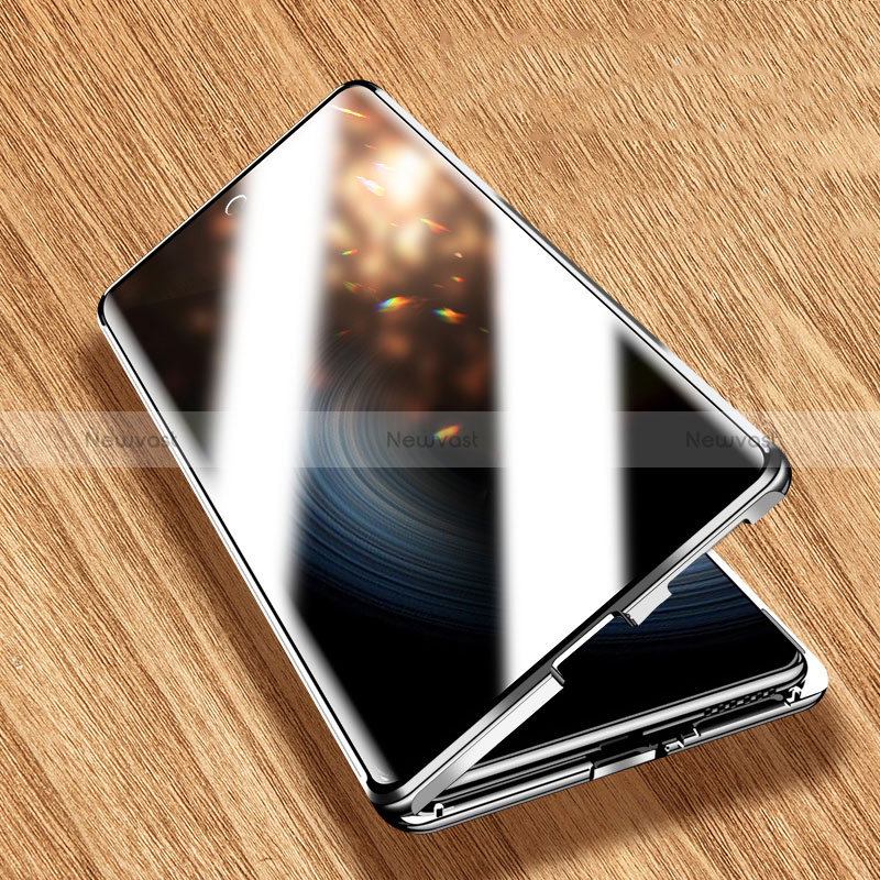 Luxury Aluminum Metal Frame Mirror Cover Case 360 Degrees P01 for Xiaomi Redmi K50 Ultra 5G