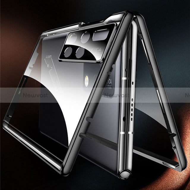 Luxury Aluminum Metal Frame Mirror Cover Case 360 Degrees P02 for Huawei Mate X2