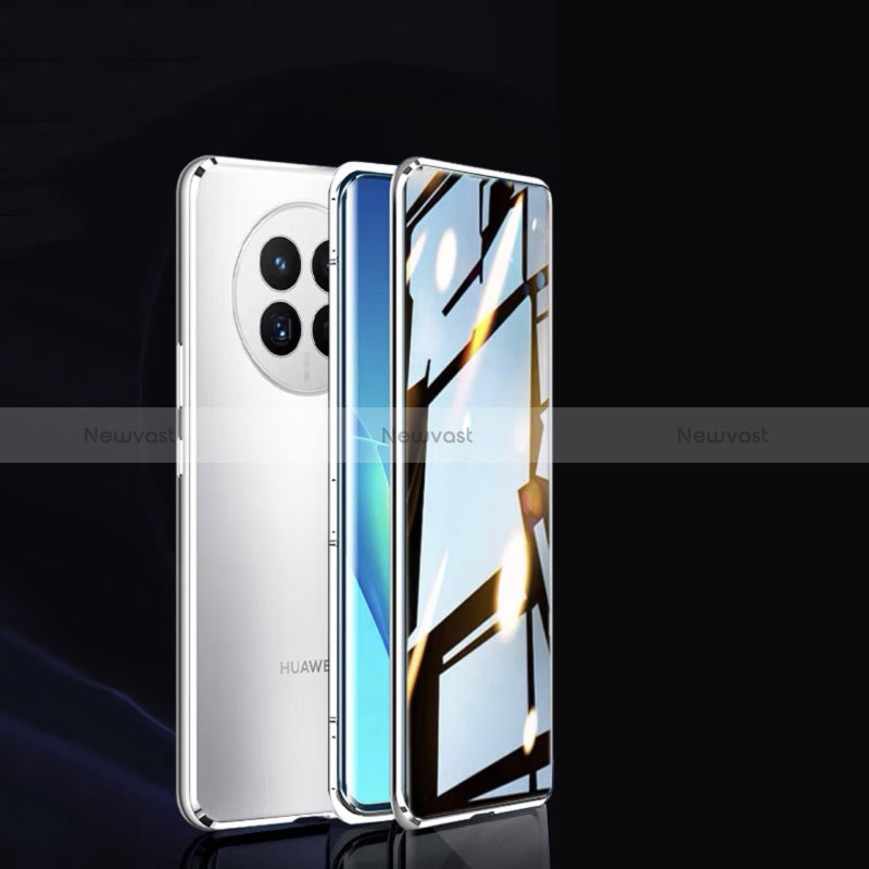 Luxury Aluminum Metal Frame Mirror Cover Case 360 Degrees P02 for Huawei Nova Y91