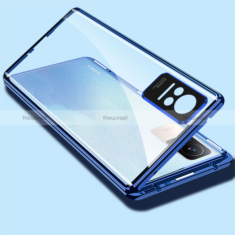 Luxury Aluminum Metal Frame Mirror Cover Case 360 Degrees P02 for Xiaomi Civi 1S 5G