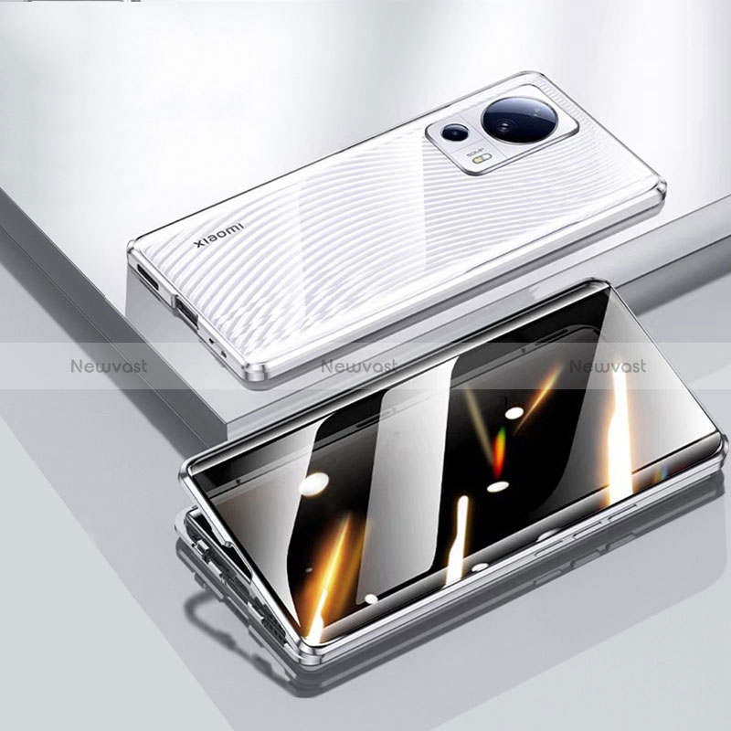 Luxury Aluminum Metal Frame Mirror Cover Case 360 Degrees P02 for Xiaomi Civi 2 5G