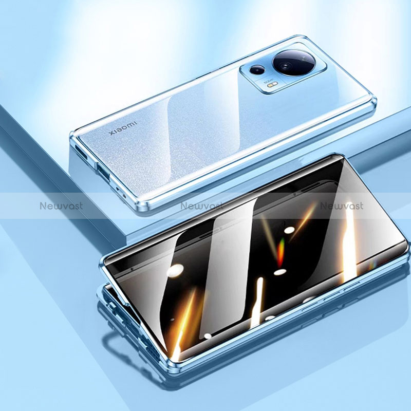 Luxury Aluminum Metal Frame Mirror Cover Case 360 Degrees P02 for Xiaomi Civi 2 5G