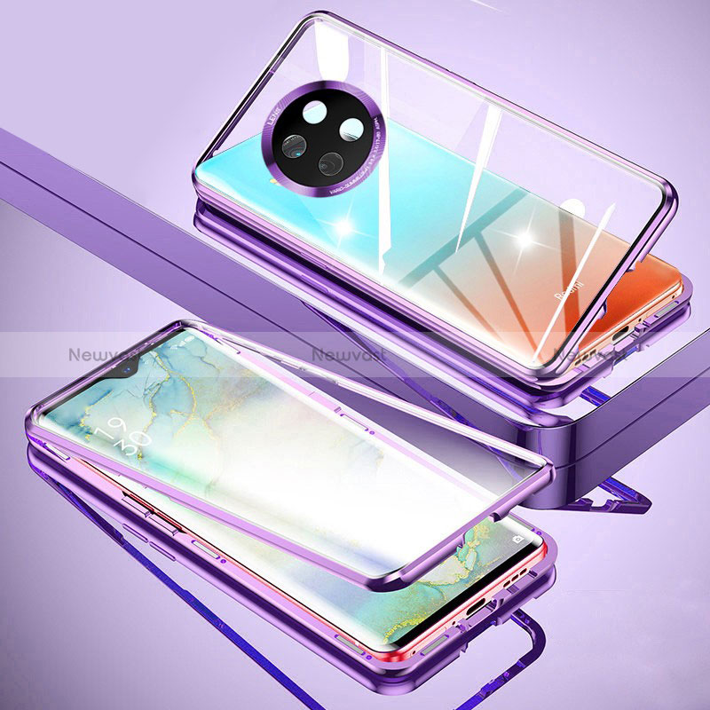 Luxury Aluminum Metal Frame Mirror Cover Case 360 Degrees P02 for Xiaomi Mi 10T Lite 5G