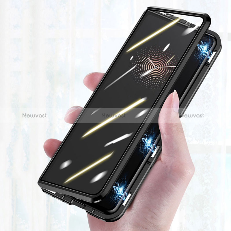 Luxury Aluminum Metal Frame Mirror Cover Case 360 Degrees P02 for Xiaomi Mix Fold 5G