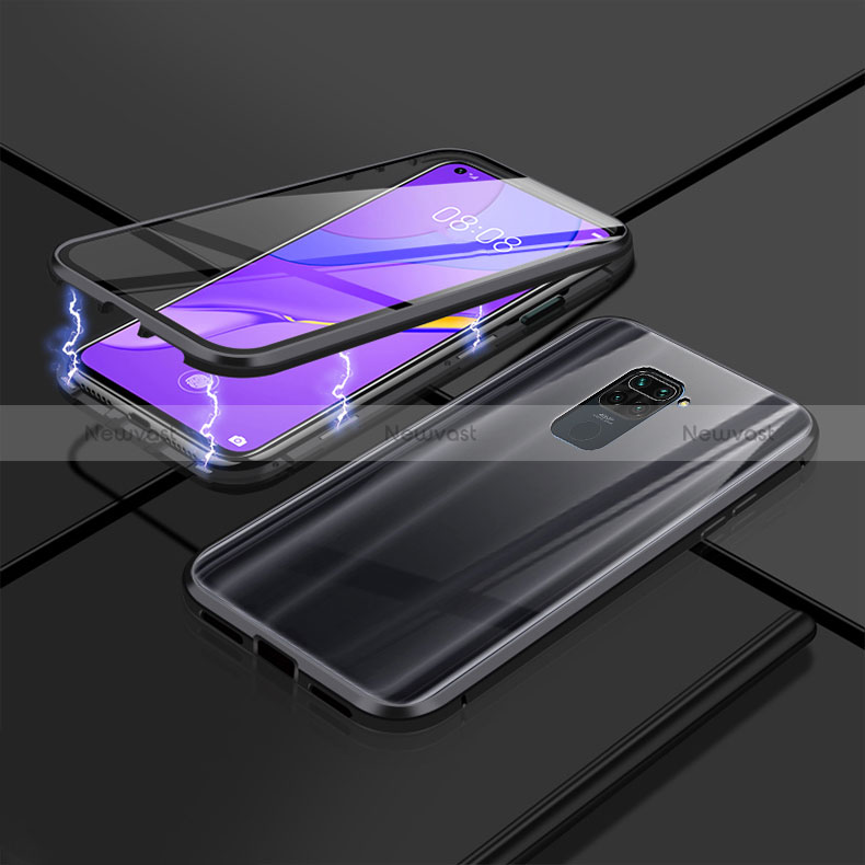 Luxury Aluminum Metal Frame Mirror Cover Case 360 Degrees P02 for Xiaomi Redmi 10X Pro 5G