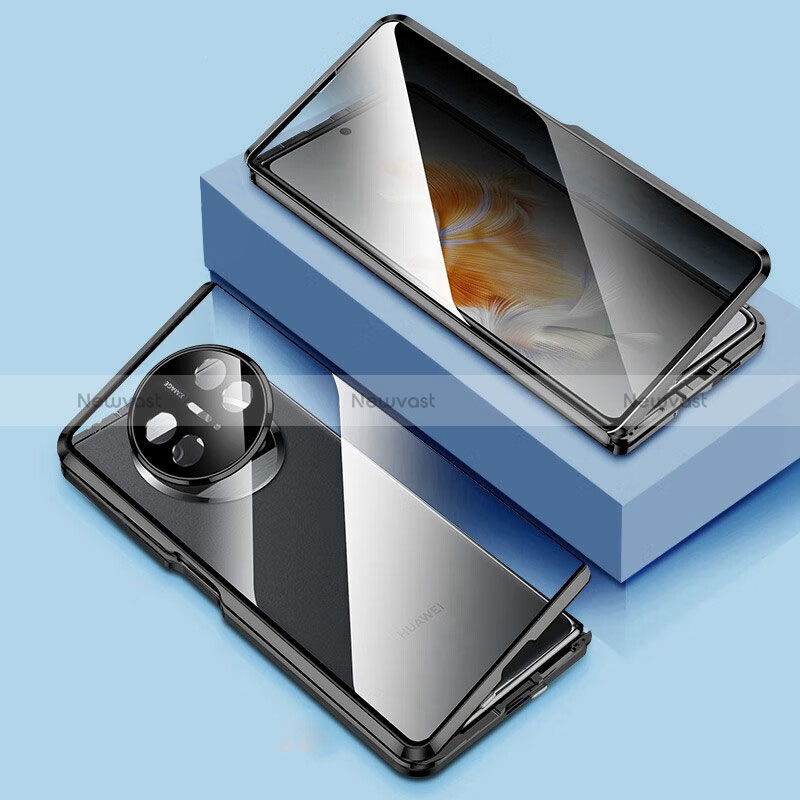 Luxury Aluminum Metal Frame Mirror Cover Case 360 Degrees P03 for Huawei Mate X3