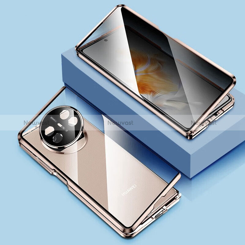 Luxury Aluminum Metal Frame Mirror Cover Case 360 Degrees P03 for Huawei Mate X3