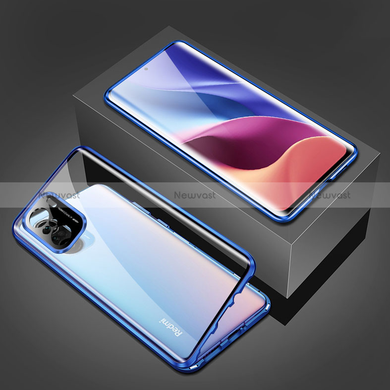 Luxury Aluminum Metal Frame Mirror Cover Case 360 Degrees P03 for Xiaomi Mi 11i 5G