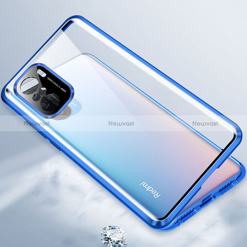 Luxury Aluminum Metal Frame Mirror Cover Case 360 Degrees P03 for Xiaomi Mi 11i 5G