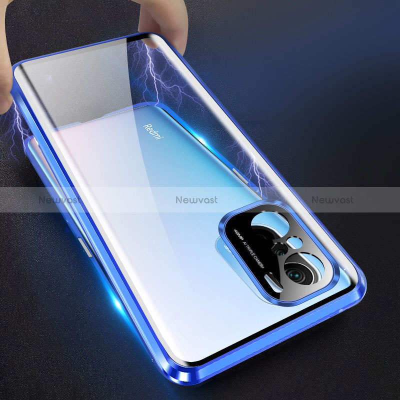 Luxury Aluminum Metal Frame Mirror Cover Case 360 Degrees P03 for Xiaomi Mi 11X 5G