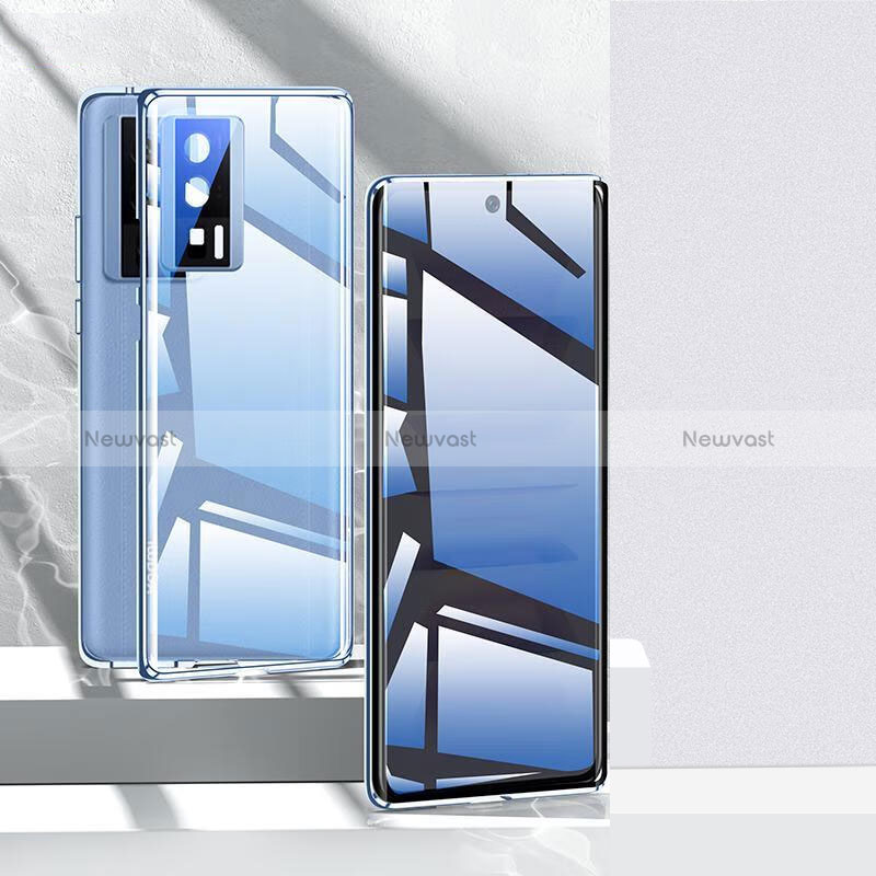 Luxury Aluminum Metal Frame Mirror Cover Case 360 Degrees P03 for Xiaomi Poco F5 Pro 5G