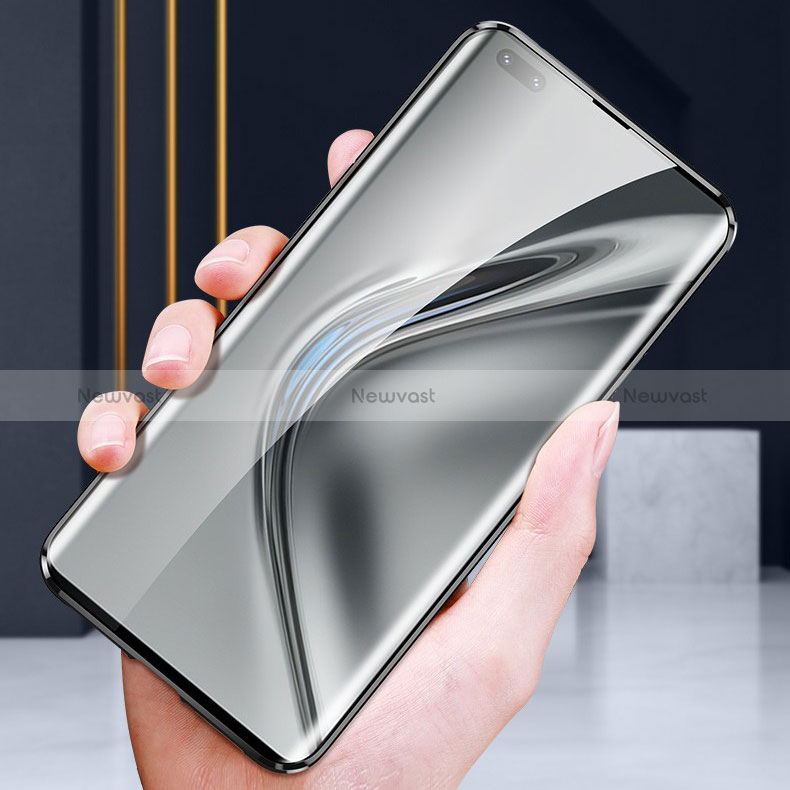 Luxury Aluminum Metal Frame Mirror Cover Case 360 Degrees P04 for Huawei Honor V40 5G