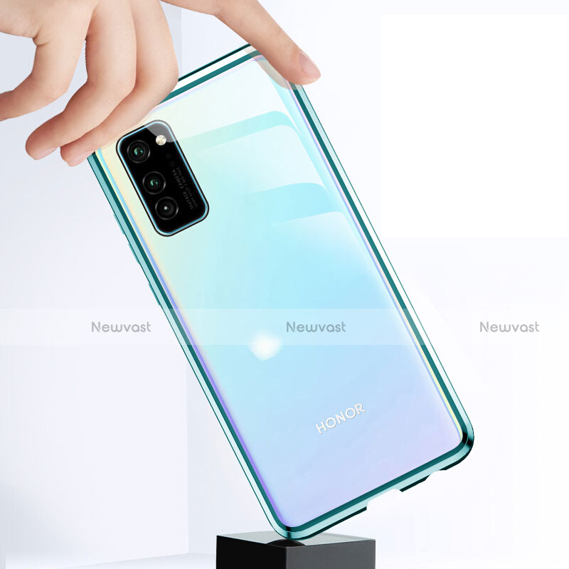 Luxury Aluminum Metal Frame Mirror Cover Case 360 Degrees T01 for Huawei Honor V30 5G