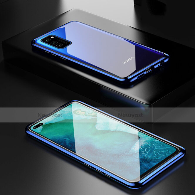 Luxury Aluminum Metal Frame Mirror Cover Case 360 Degrees T01 for Huawei Honor V30 Pro 5G