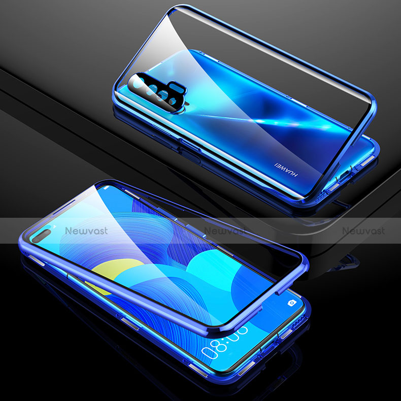 Luxury Aluminum Metal Frame Mirror Cover Case 360 Degrees T01 for Huawei Nova 6 5G