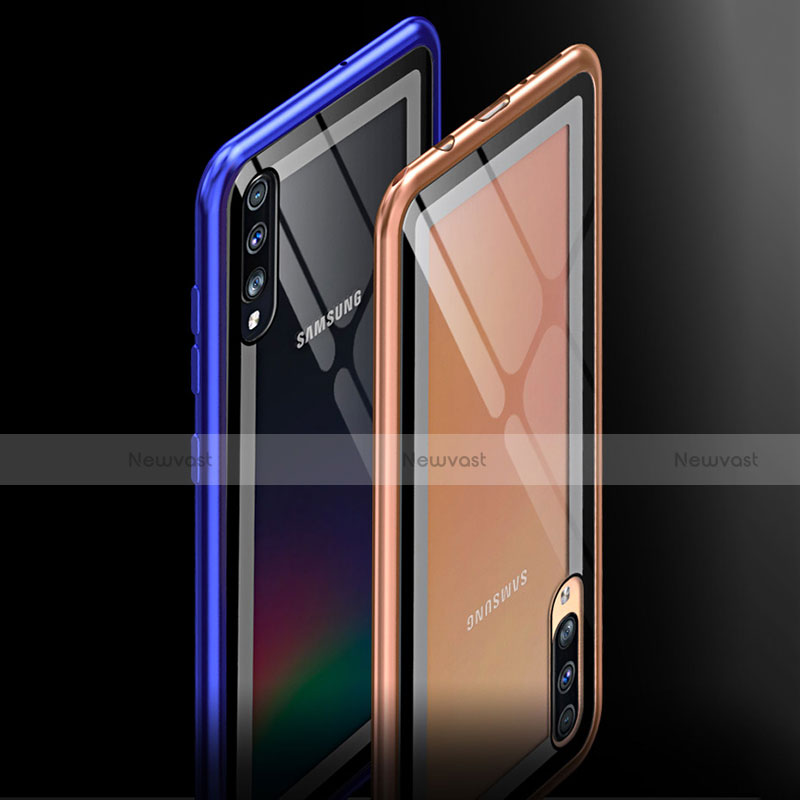 Luxury Aluminum Metal Frame Mirror Cover Case 360 Degrees T01 for Samsung Galaxy A70S