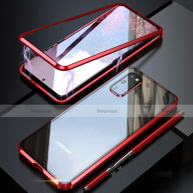 Luxury Aluminum Metal Frame Mirror Cover Case 360 Degrees T01 for Samsung Galaxy S20