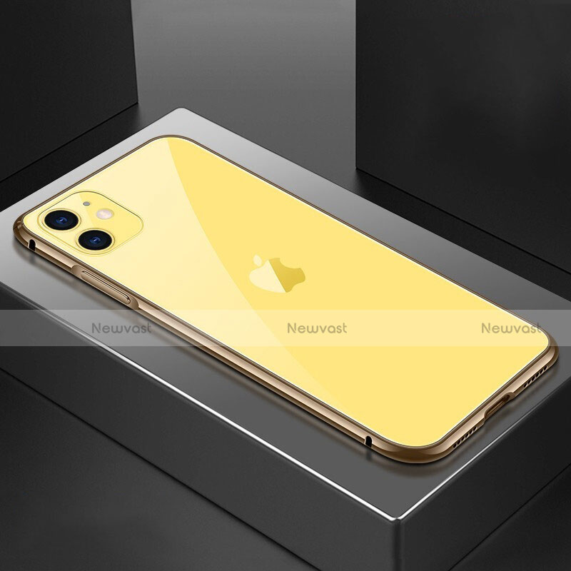 Luxury Aluminum Metal Frame Mirror Cover Case 360 Degrees T02 for Apple iPhone 11