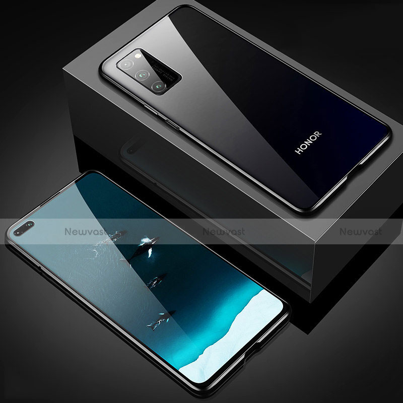 Luxury Aluminum Metal Frame Mirror Cover Case 360 Degrees T02 for Huawei Honor V30 5G
