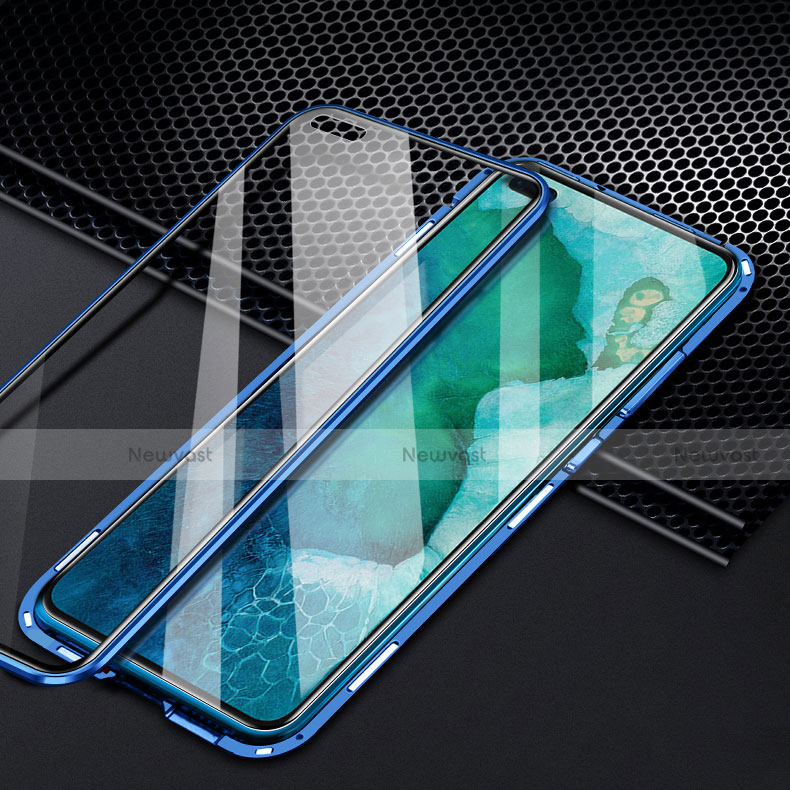 Luxury Aluminum Metal Frame Mirror Cover Case 360 Degrees T02 for Huawei Honor V30 Pro 5G