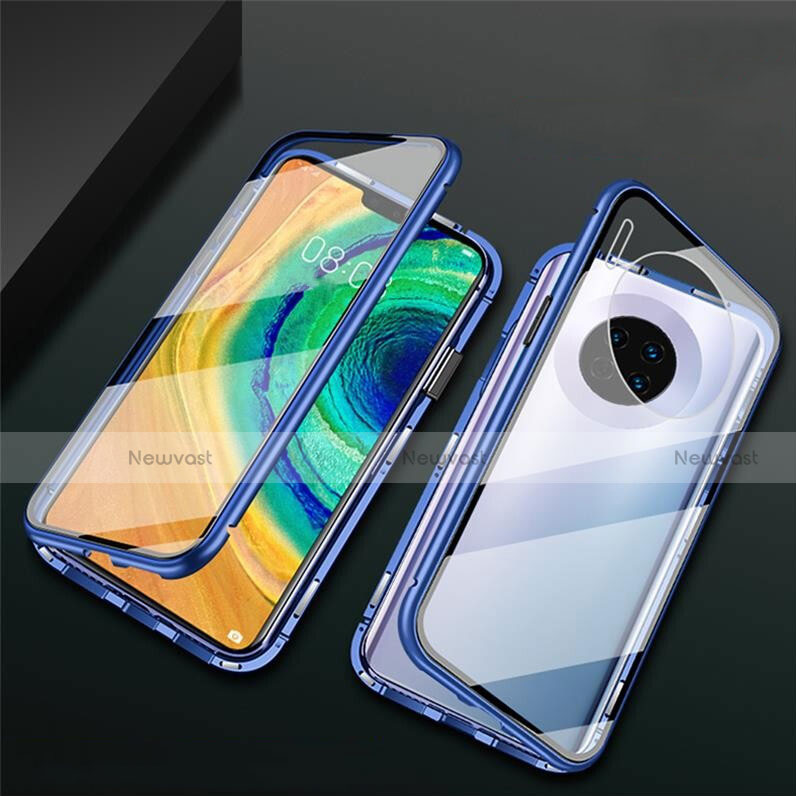 Luxury Aluminum Metal Frame Mirror Cover Case 360 Degrees T02 for Huawei Mate 30 5G