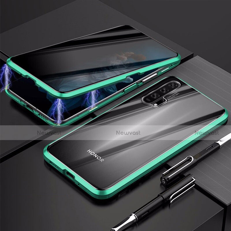 Luxury Aluminum Metal Frame Mirror Cover Case 360 Degrees T02 for Huawei Nova 5T