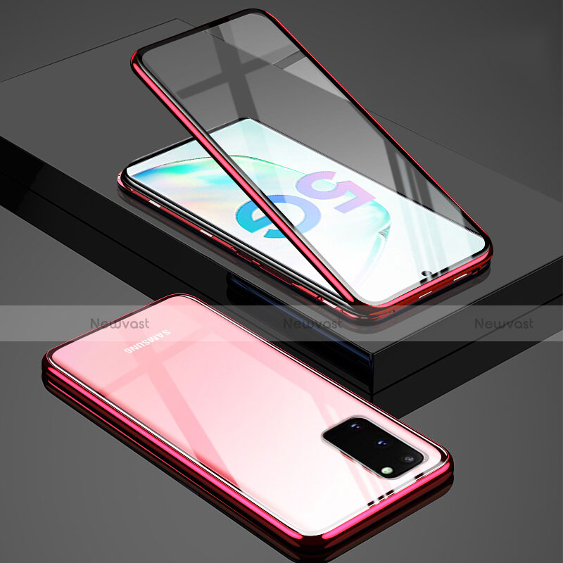 Luxury Aluminum Metal Frame Mirror Cover Case 360 Degrees T02 for Samsung Galaxy S20