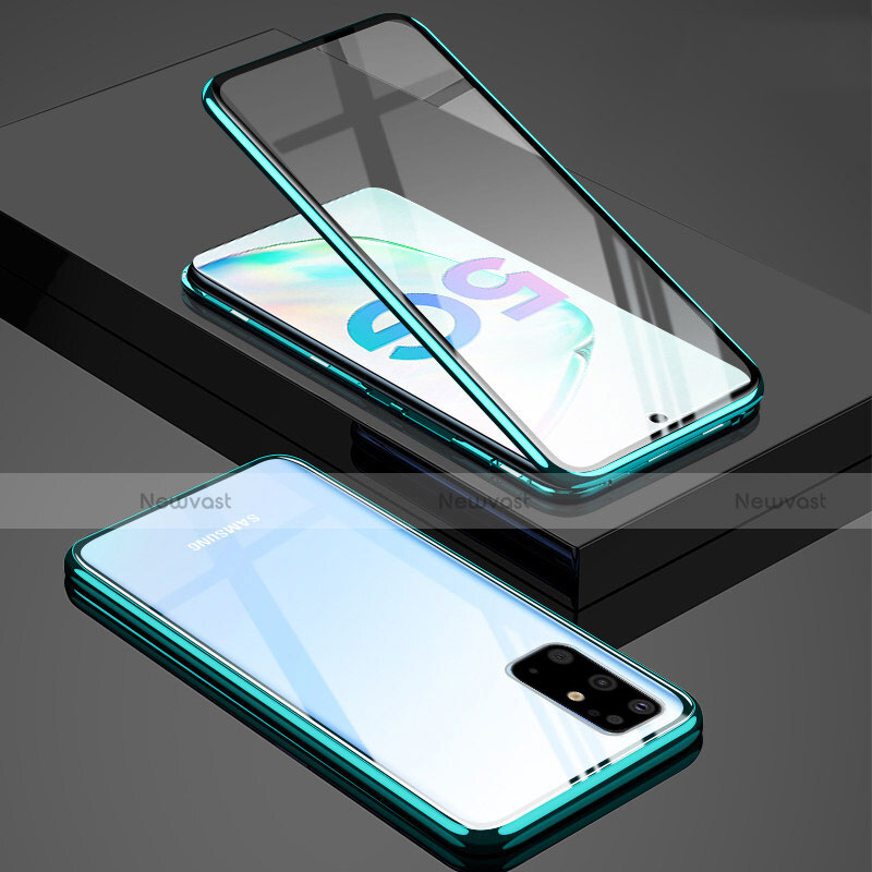 Luxury Aluminum Metal Frame Mirror Cover Case 360 Degrees T02 for Samsung Galaxy S20 Plus 5G