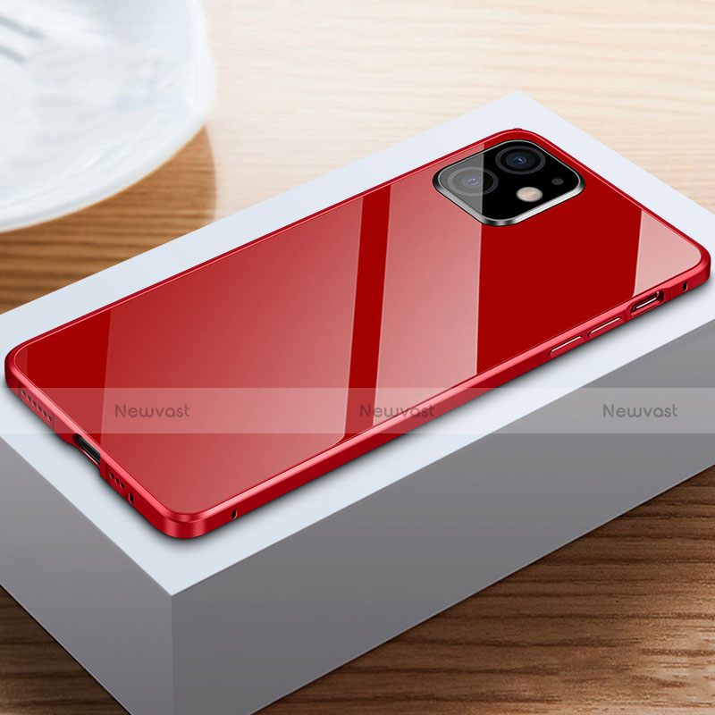 Luxury Aluminum Metal Frame Mirror Cover Case 360 Degrees T03 for Apple iPhone 12