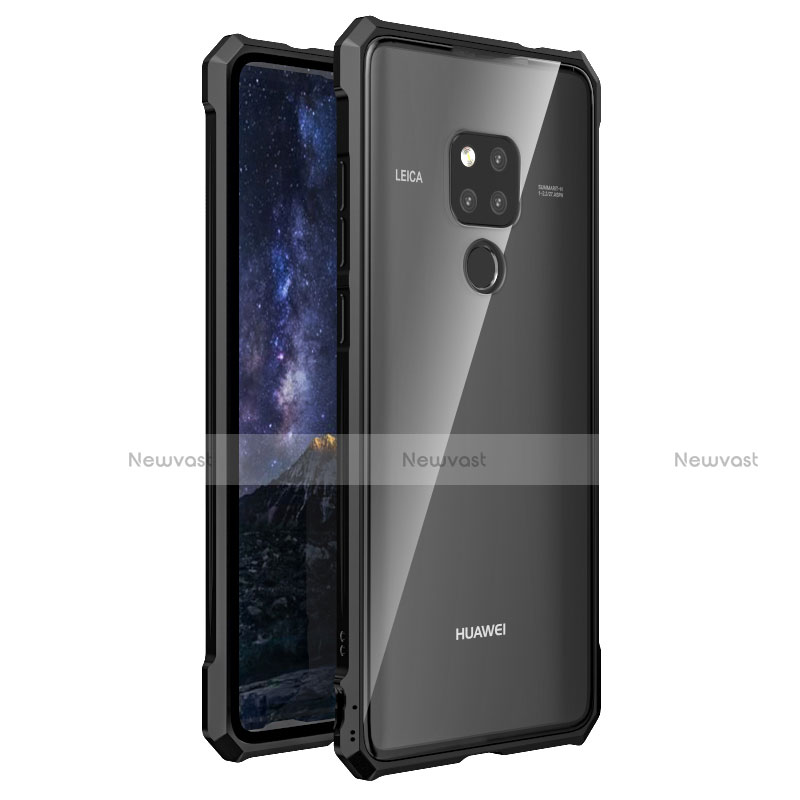 Luxury Aluminum Metal Frame Mirror Cover Case 360 Degrees T03 for Huawei Mate 20 X 5G