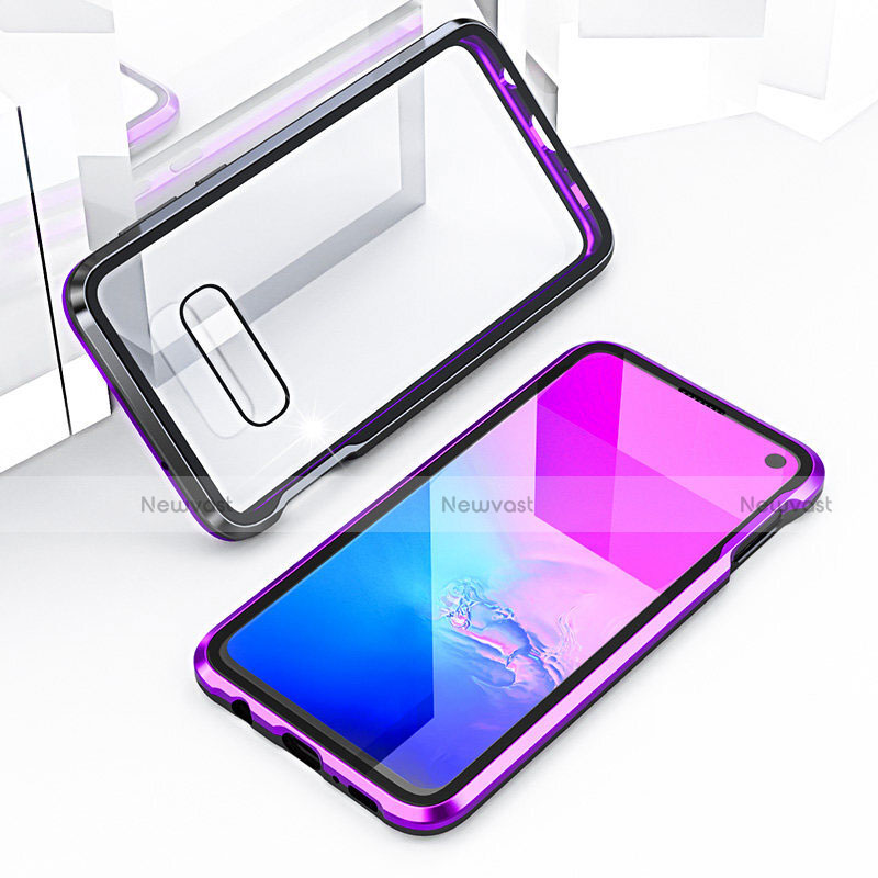 Luxury Aluminum Metal Frame Mirror Cover Case 360 Degrees T03 for Samsung Galaxy S10e