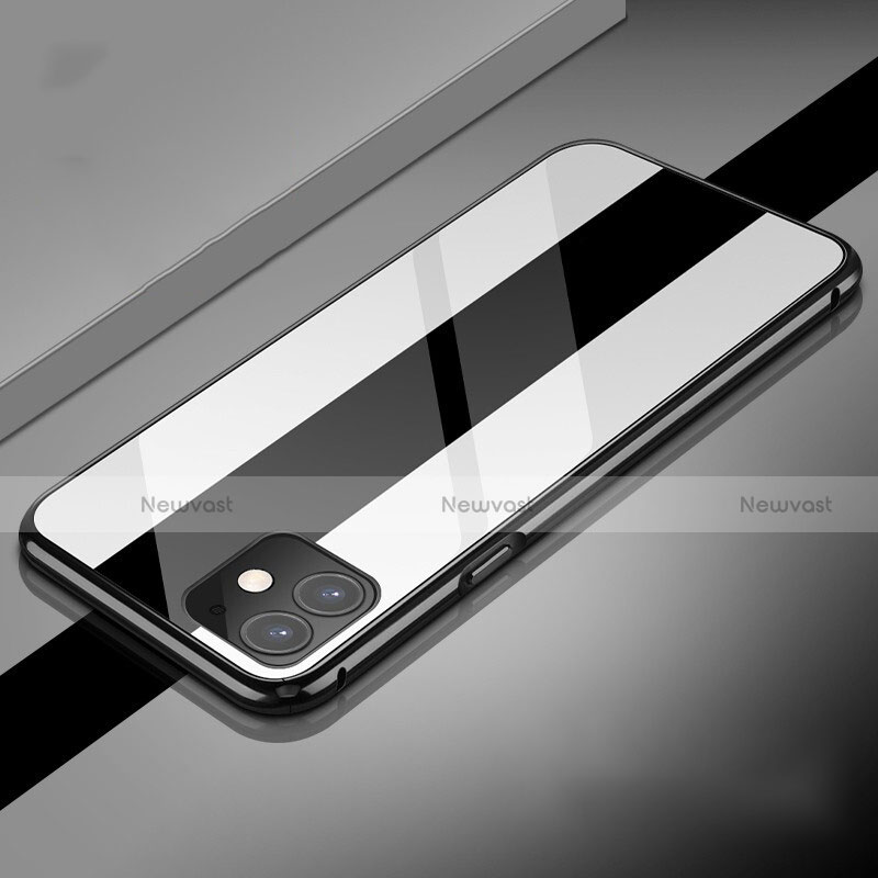 Luxury Aluminum Metal Frame Mirror Cover Case 360 Degrees T04 for Apple iPhone 11