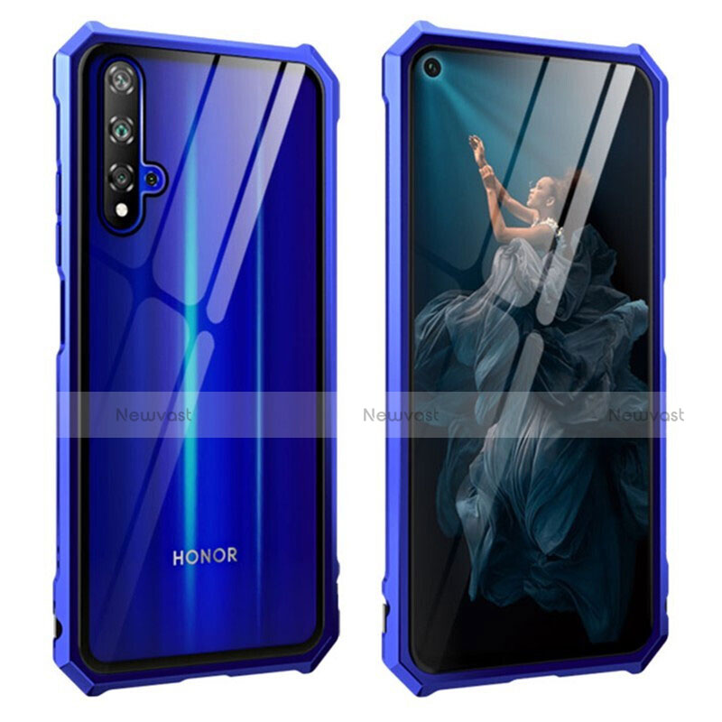 Luxury Aluminum Metal Frame Mirror Cover Case 360 Degrees T04 for Huawei Honor 20S