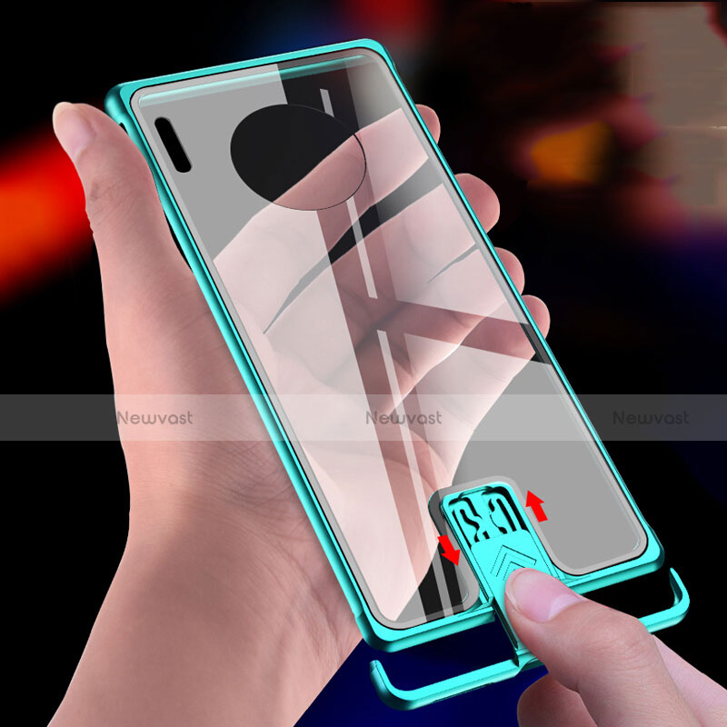 Luxury Aluminum Metal Frame Mirror Cover Case 360 Degrees T04 for Huawei Mate 30