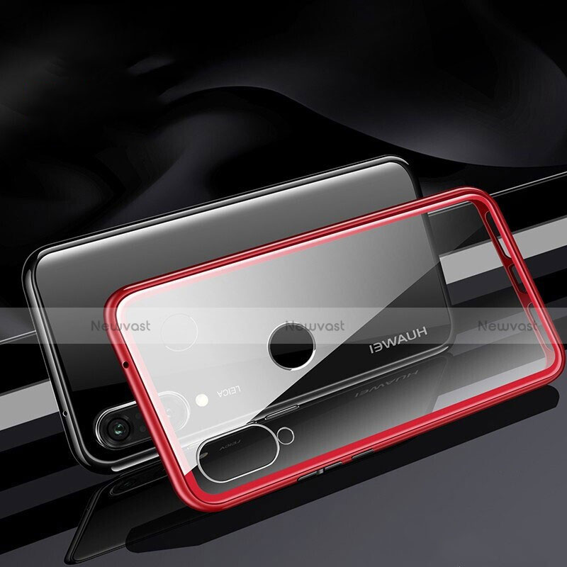 Luxury Aluminum Metal Frame Mirror Cover Case 360 Degrees T04 for Huawei Nova 4e