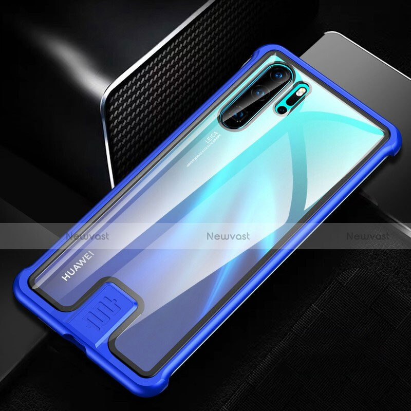 Luxury Aluminum Metal Frame Mirror Cover Case 360 Degrees T04 for Huawei P30 Pro