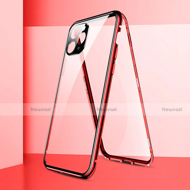 Luxury Aluminum Metal Frame Mirror Cover Case 360 Degrees T05 for Apple iPhone 11 Pro Max