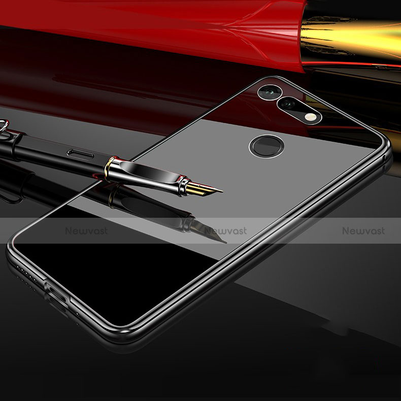 Luxury Aluminum Metal Frame Mirror Cover Case 360 Degrees T05 for Huawei Honor V20