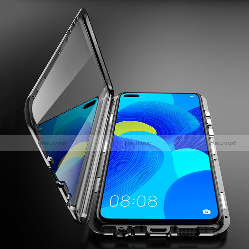 Luxury Aluminum Metal Frame Mirror Cover Case 360 Degrees T05 for Huawei Nova 6