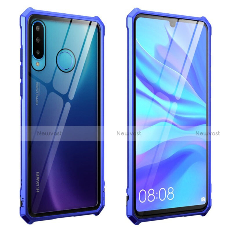 Luxury Aluminum Metal Frame Mirror Cover Case 360 Degrees T05 for Huawei P30 Lite XL