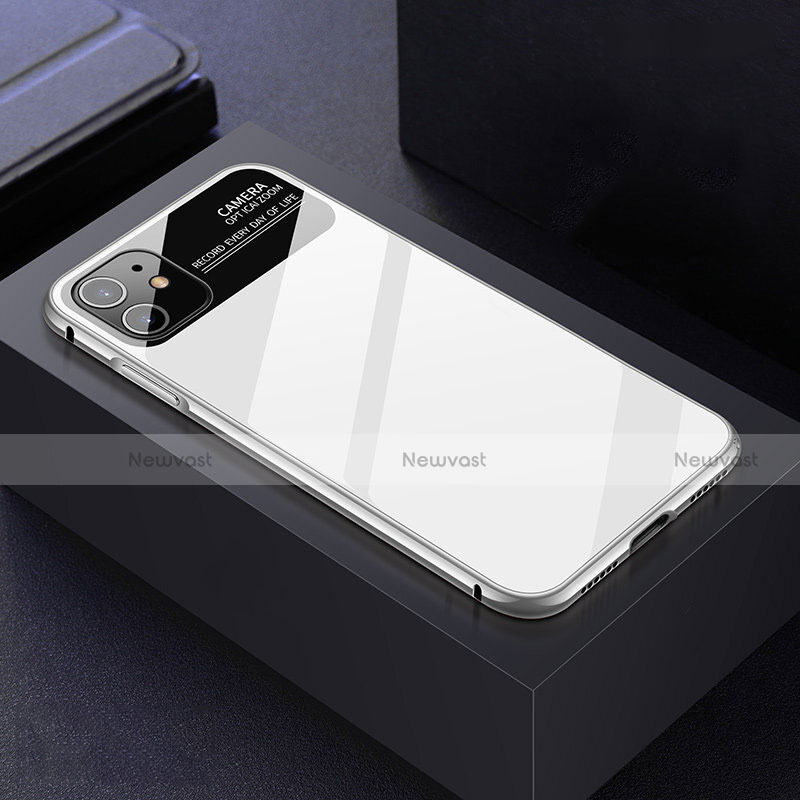 Luxury Aluminum Metal Frame Mirror Cover Case 360 Degrees T06 for Apple iPhone 11