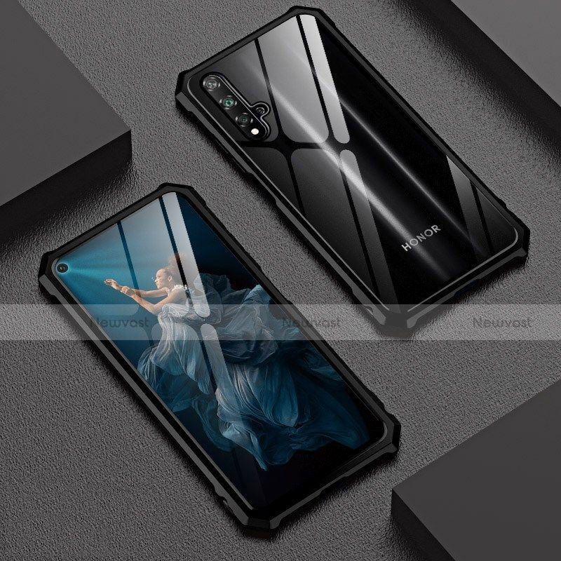 Luxury Aluminum Metal Frame Mirror Cover Case 360 Degrees T06 for Huawei Honor 20S