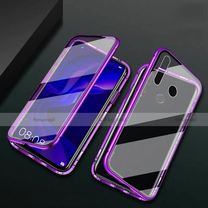 Luxury Aluminum Metal Frame Mirror Cover Case 360 Degrees T06 for Huawei Nova 4e