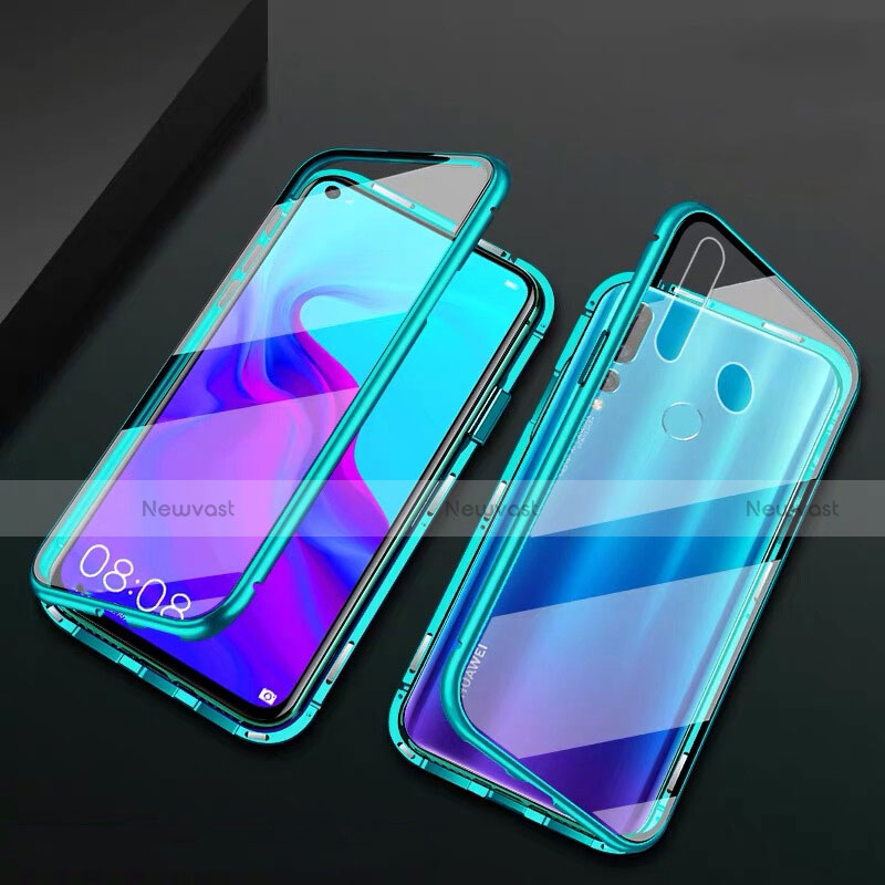 Luxury Aluminum Metal Frame Mirror Cover Case 360 Degrees T06 for Huawei Nova 4e