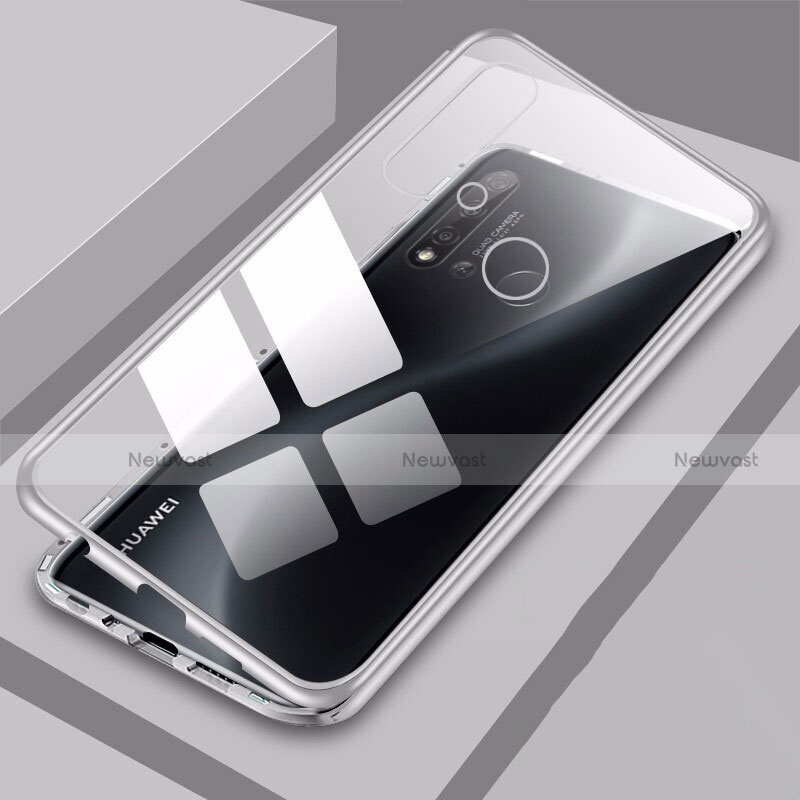 Luxury Aluminum Metal Frame Mirror Cover Case 360 Degrees T06 for Huawei Nova 5i