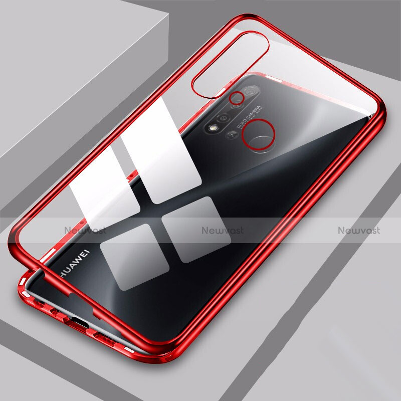 Luxury Aluminum Metal Frame Mirror Cover Case 360 Degrees T06 for Huawei Nova 5i