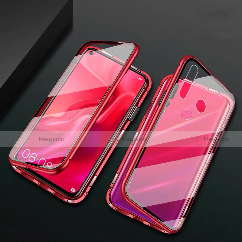 Luxury Aluminum Metal Frame Mirror Cover Case 360 Degrees T06 for Huawei P30 Lite