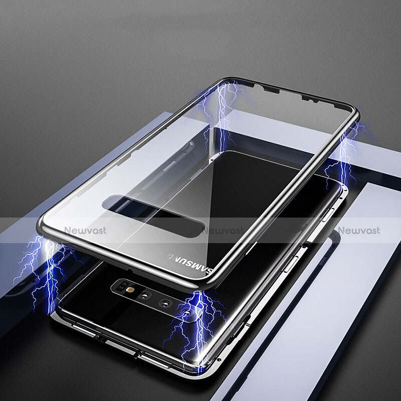 Luxury Aluminum Metal Frame Mirror Cover Case 360 Degrees T06 for Samsung Galaxy S10 Plus